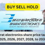 bharat electronics share price target 2025