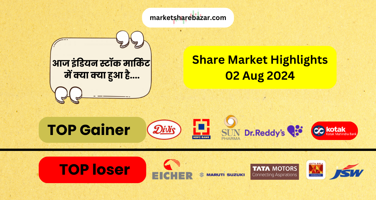 Share Market Highlights 02 Aug 2024